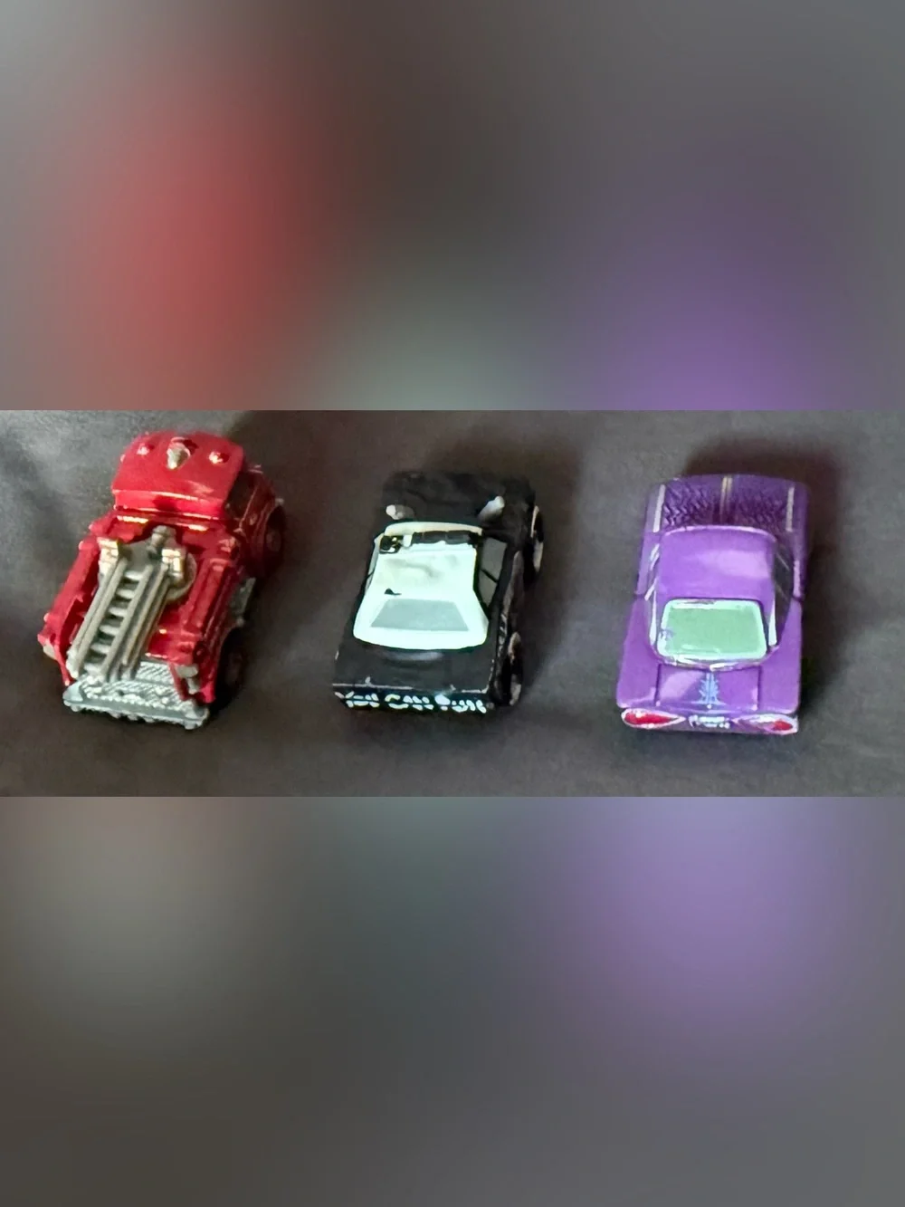 Disney Pixar Cars Mini Diecast: ABP, Red Fire Truck, & Purple Ramon